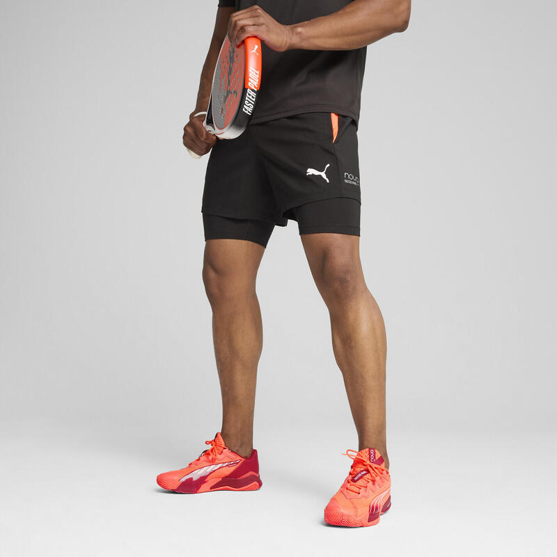 Męskie spodenki 2 w 1 do padla INDIVIDUAL PUMA Black