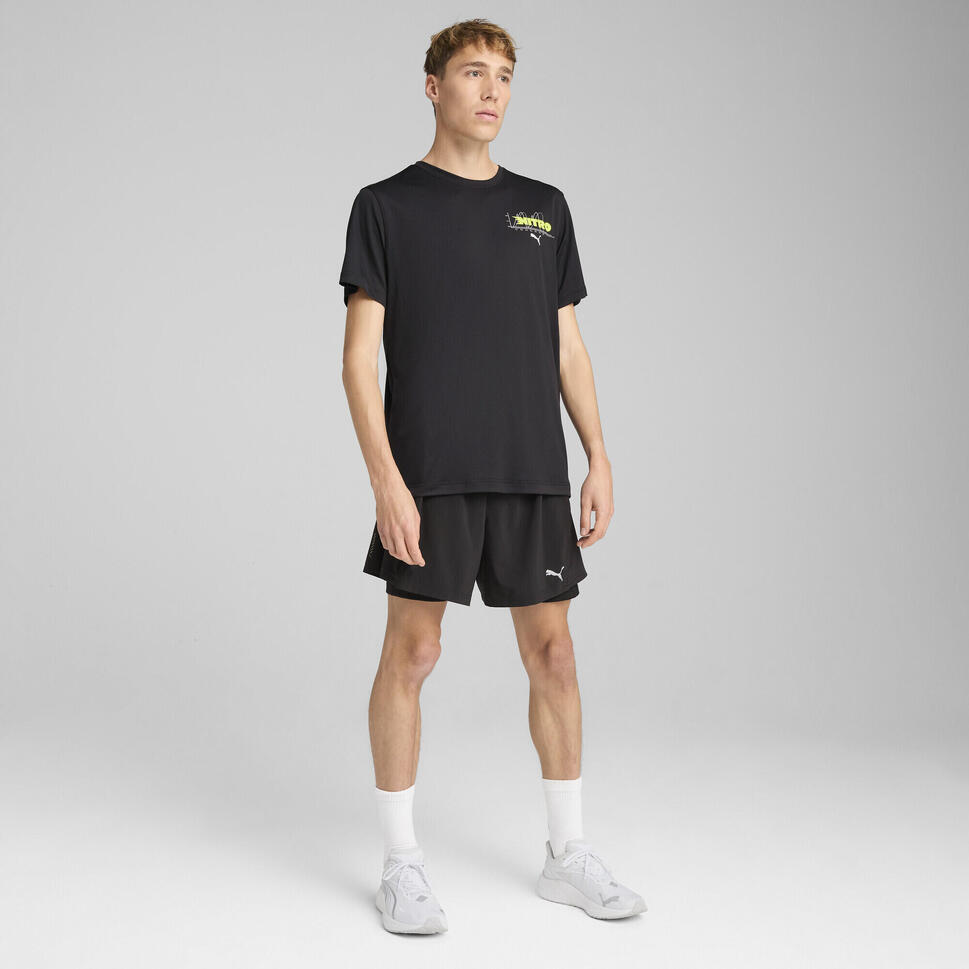 Męska koszulka do biegania z grafiką NITRO™ PUMA Black
