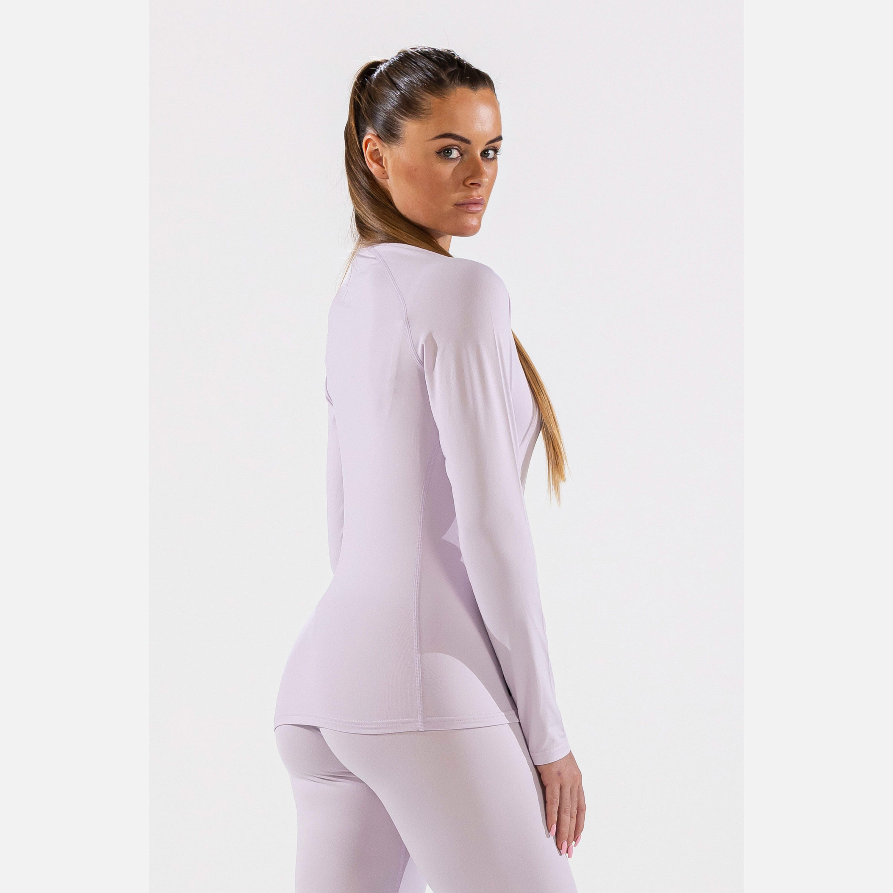 CarbonDri Cozy Womens Crewneck Ice Lilac 6/6