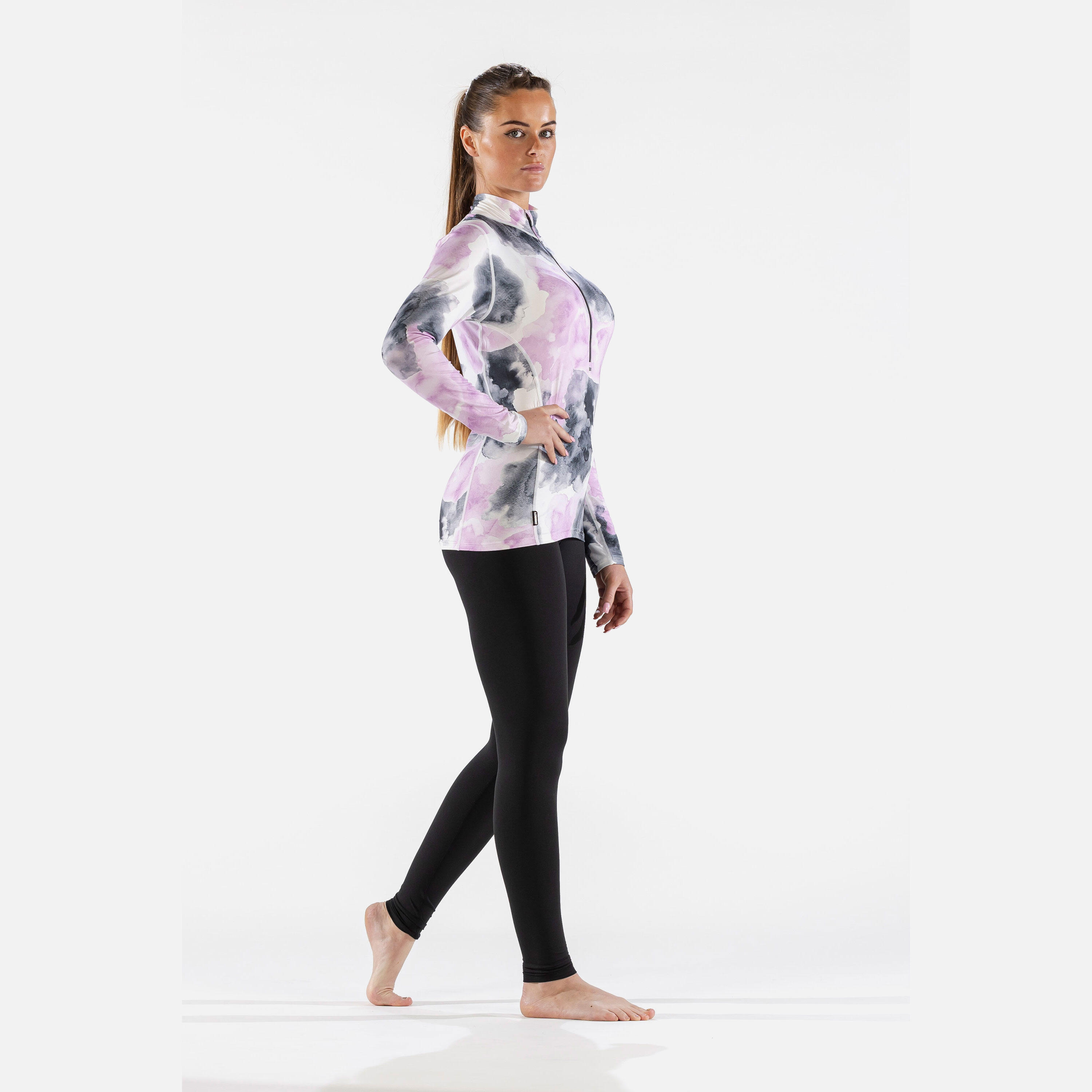 Surfanic Damska Bluza Termoaktywna Carbon Dri Koszulka z Zamkiem SWU2607-710 5/7