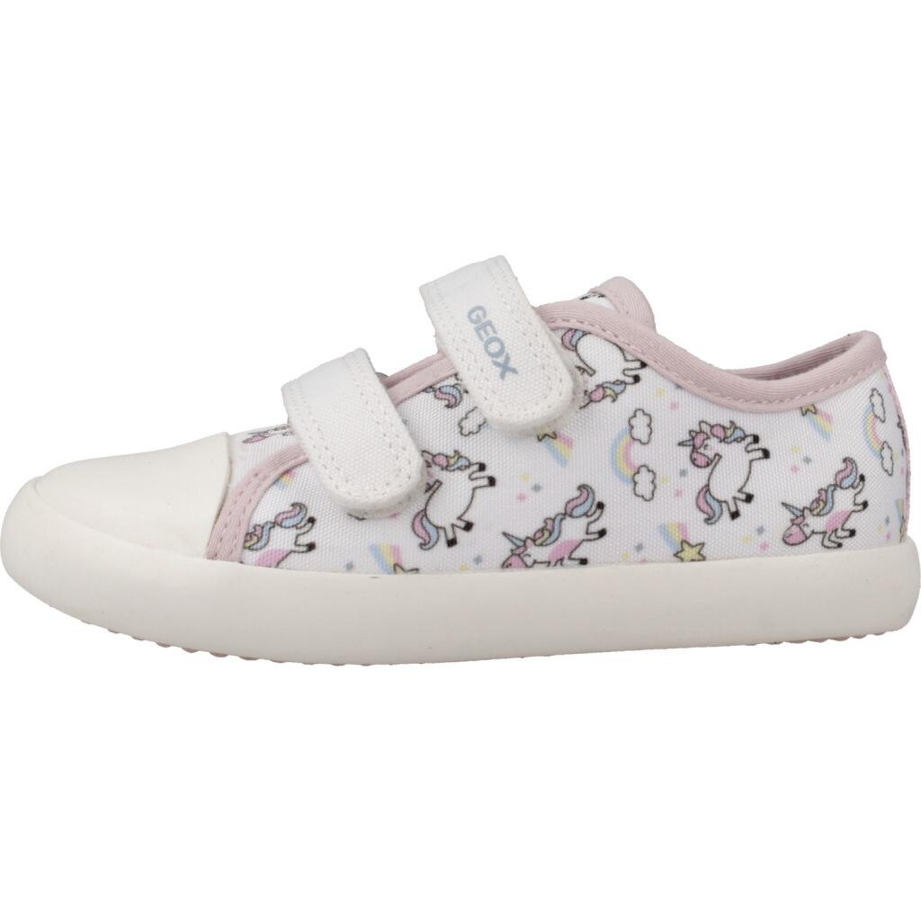 Ténis Geox Modelo B Gisli Girl Cor Branco 2/5