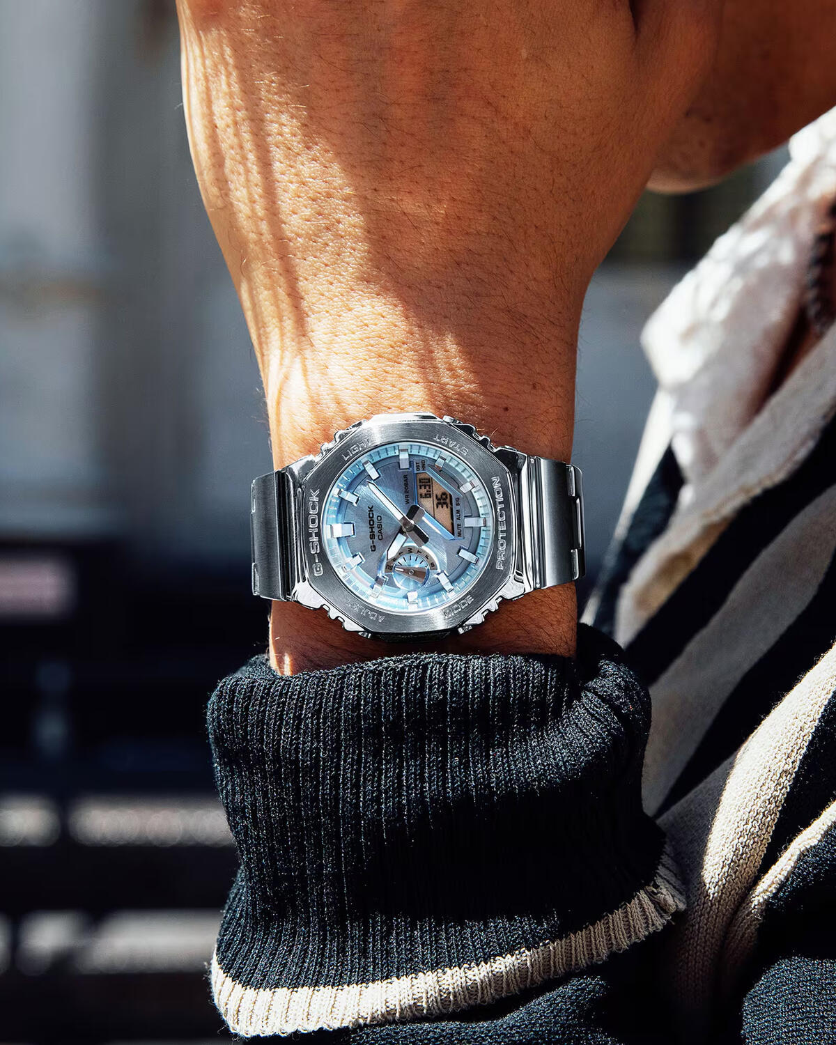 Horloge Heren Casio G-Shock OAK G-STEEL LIGHT BLUE 6/6