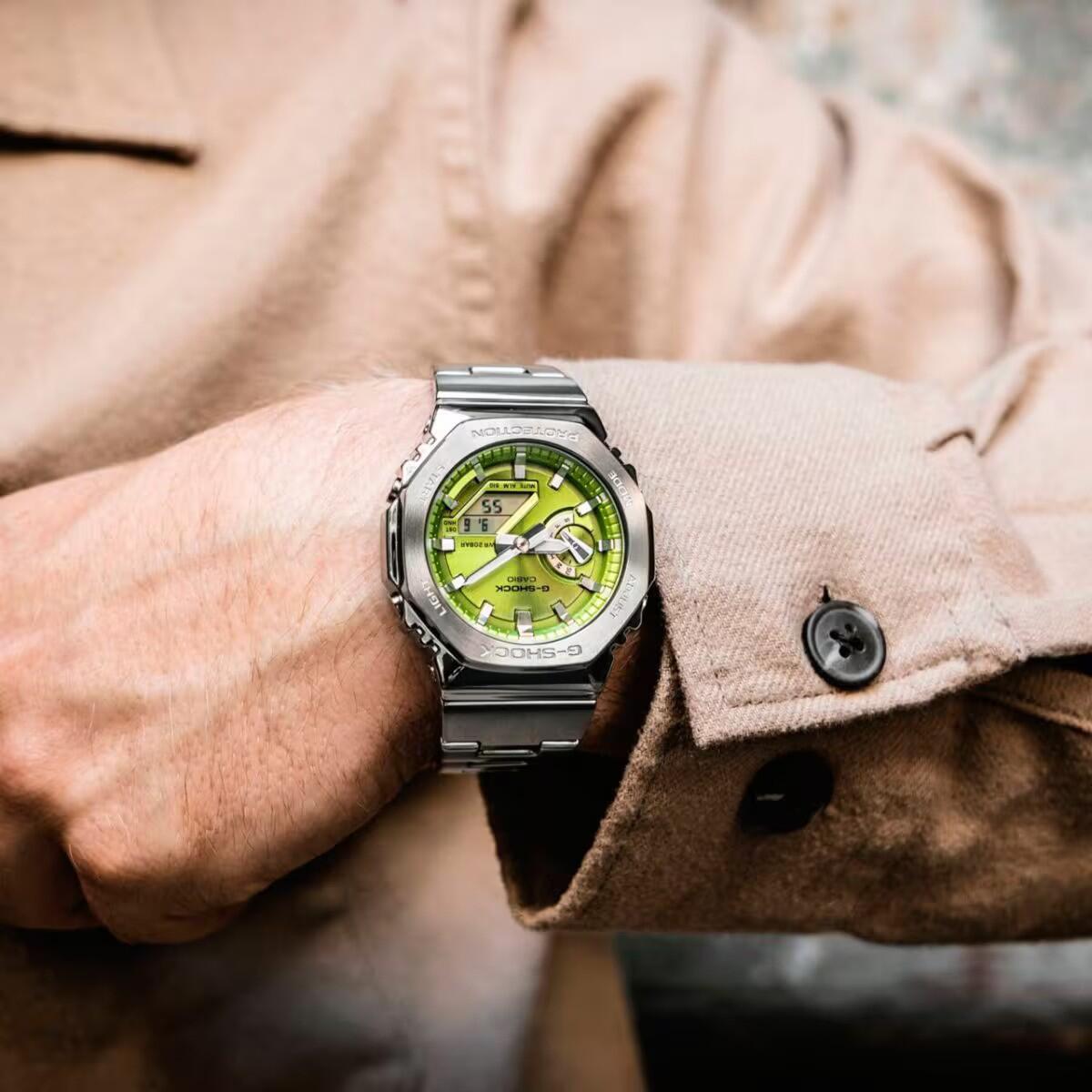 Horloge Heren Casio G-Shock OAK G-STEEL LIME GREEN 6/6