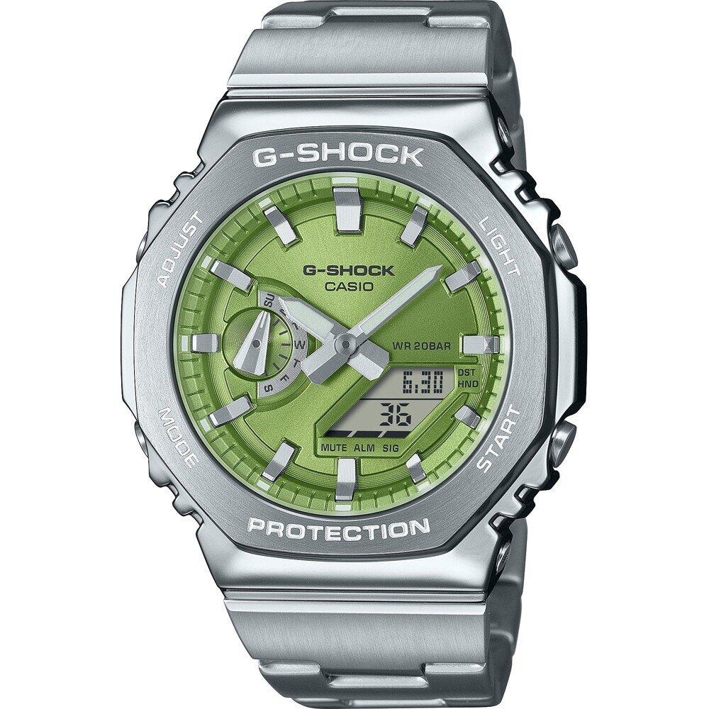 Casio - Montre Homme Casio G-shock Oak G-steel Lime Green - Montre - Gris|vert - No Size - Decathlon