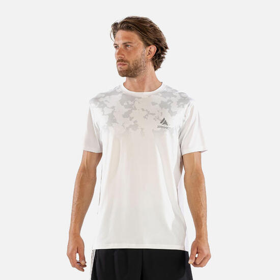 Koszulka Męska Termoaktywna Krótki Rękaw SURFANIC Carbon Dri Biała