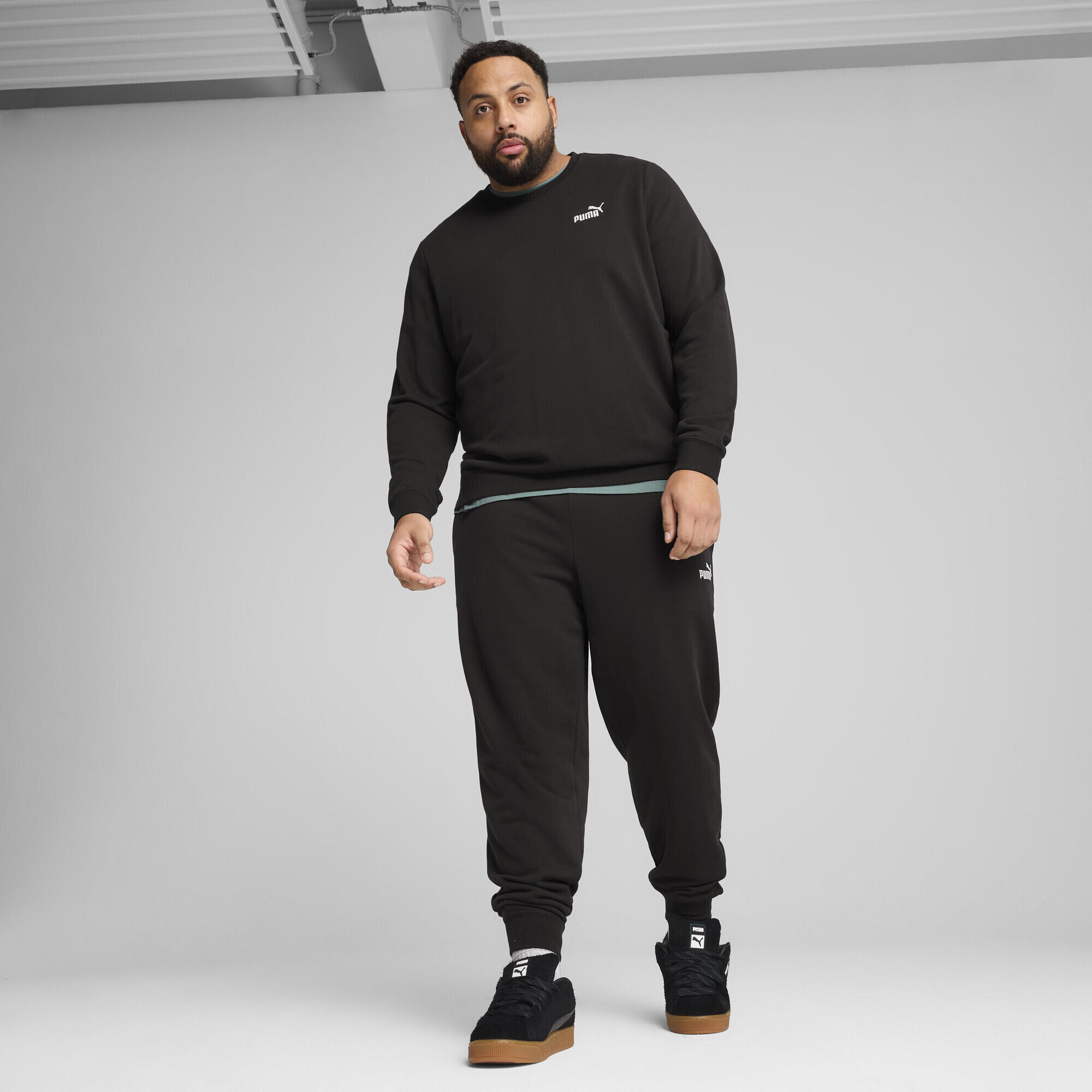 Pull ras du cou à petit logo N° 1 Essentials Homme PUMA Black 4/7