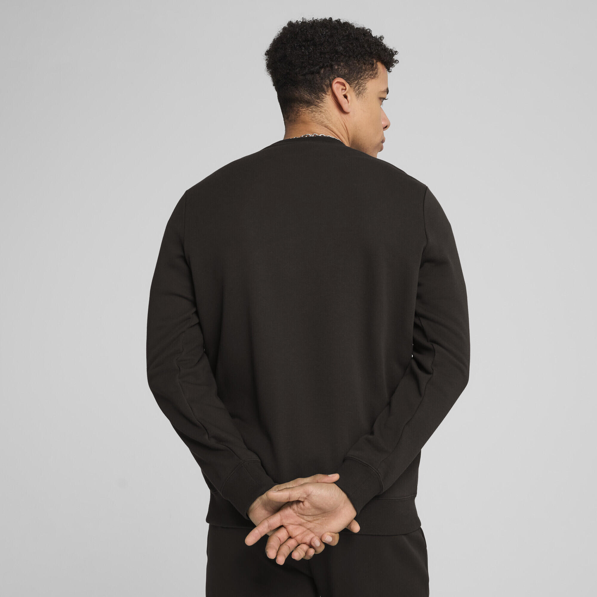 Pull ras du cou à petit logo N° 1 Essentials Homme PUMA Black 5/7