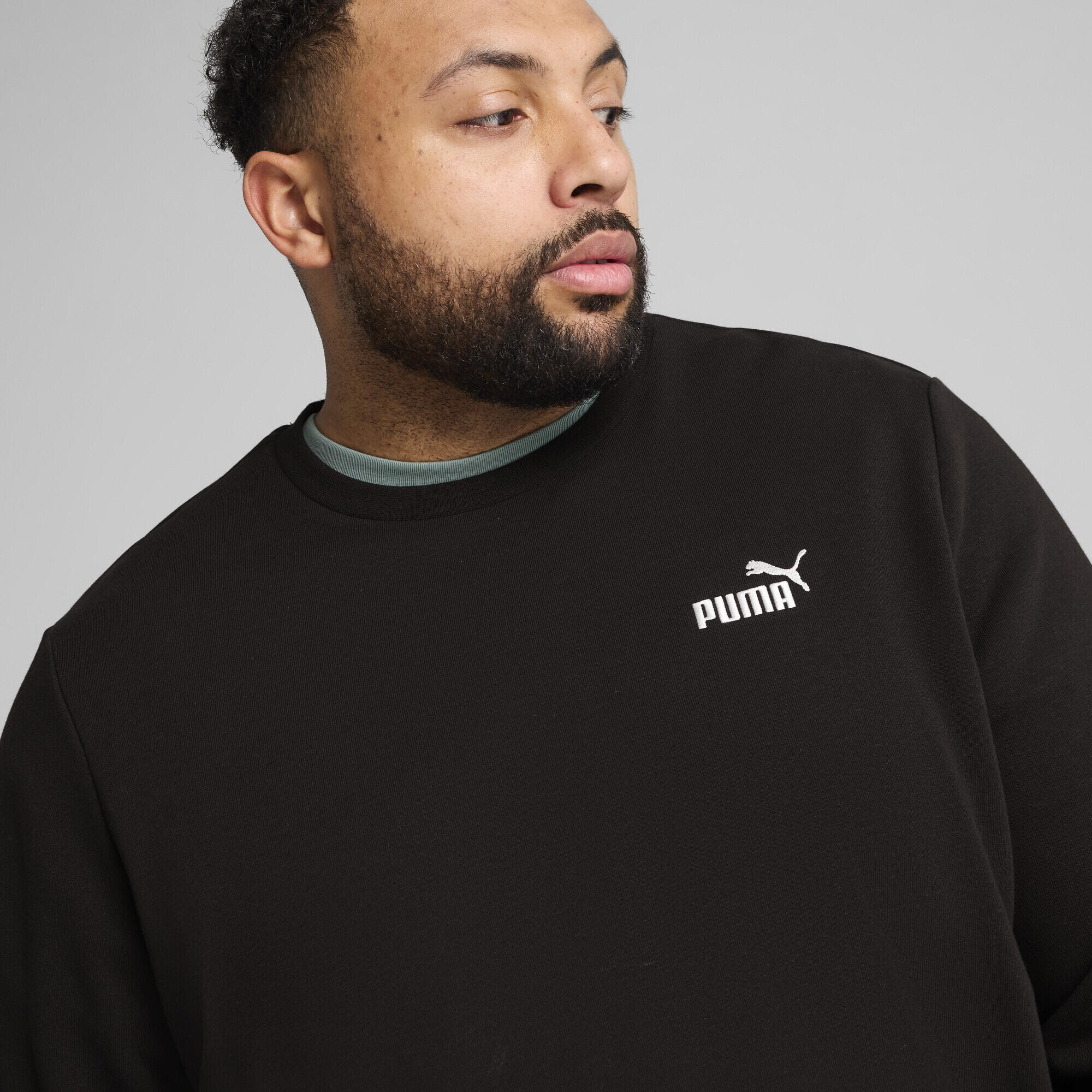 Pull ras du cou à petit logo N° 1 Essentials Homme PUMA Black 3/7