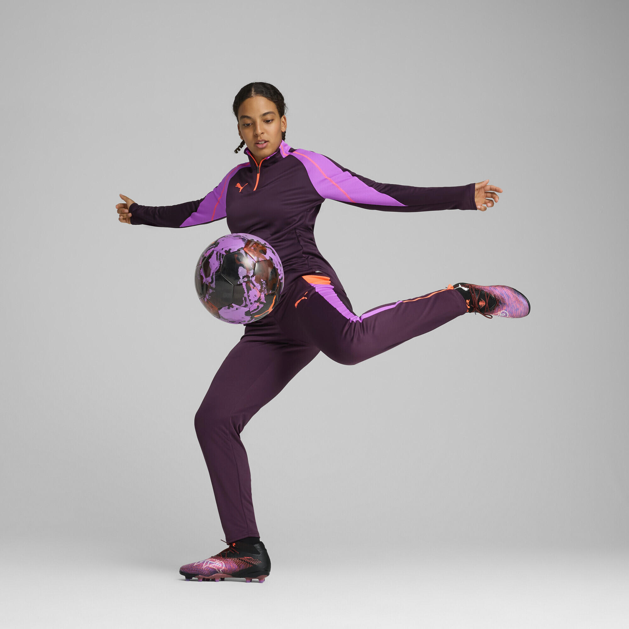 Pantalon de football IndividualBLAZE Femme PUMA Midnight Plum Purple 4/7