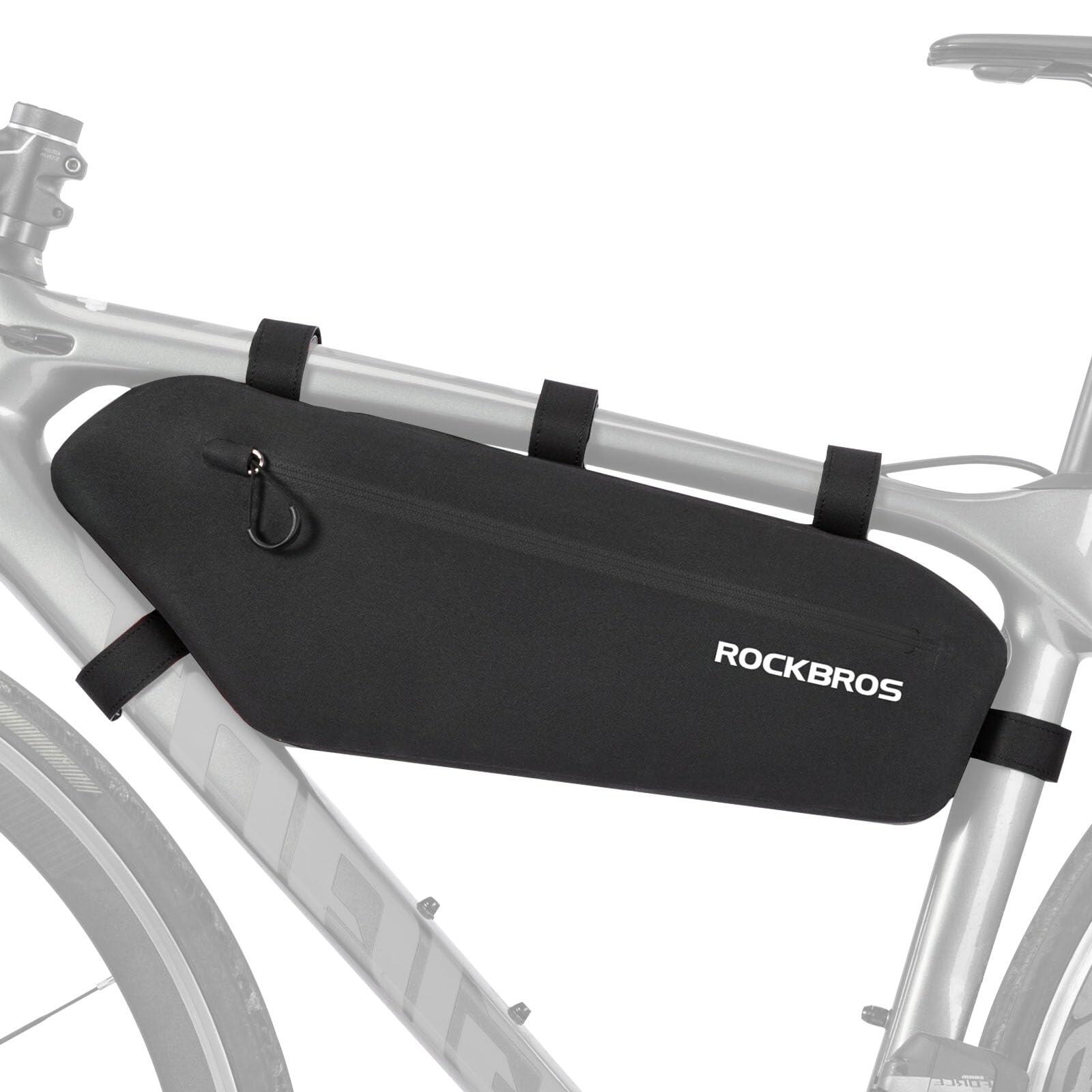 Rockbros - Rockbros Waterdichte Fiets Frame Tas Fiets Voor Bovenbuis Fietstassen 4l Zwart - Sacoche De Cadre - Noir - 4 L - Decathlon