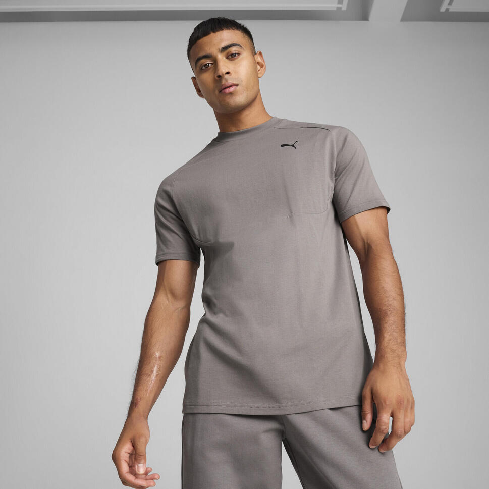 Męska koszulka PUMATECH PUMA Cast Iron Gray