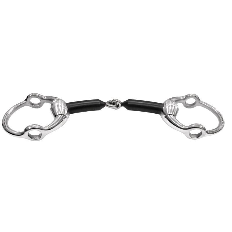 Sprenger Eggbutt Gag Bit Stainless Steel/hard Carbon Kleurloos -