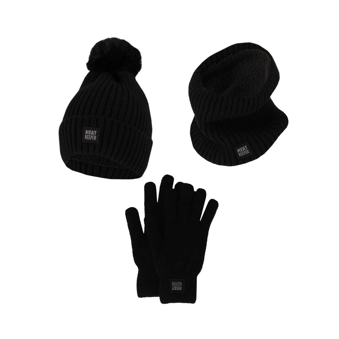 Heat Keeper - Thermoset Dames - Gants/chapeau/cache-cou - 2-pack - Noir - Taille Unique - Bonnet - Noir - Decathlon