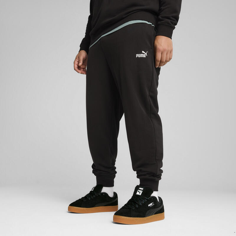 Pantalon Fitness Bărbați Elastic Essentials No. 1, Negru PUMA