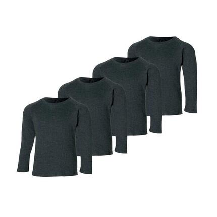 Heatkeeper - Chemise thermique enfants - Anthracite - 4-Pack