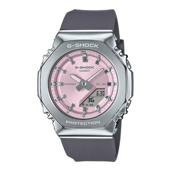 Casio Analoog En Digitaal Horloge Grijs/Zilverkleurig GM-S2110-4AER