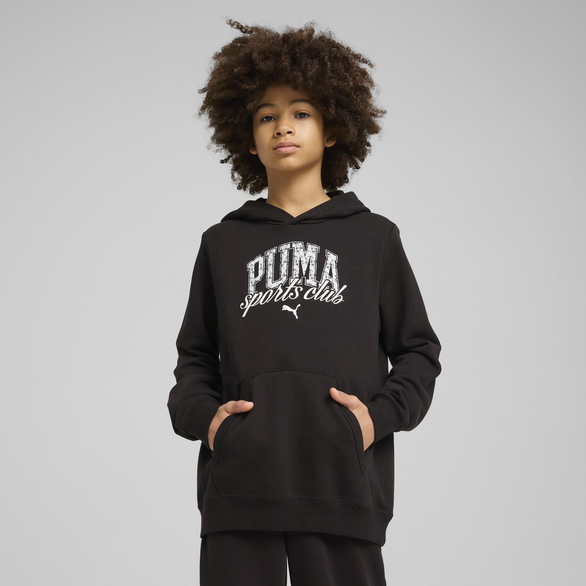 Felpa con cappuccio PUMA Class per ragazzi PUMA Black 2/7