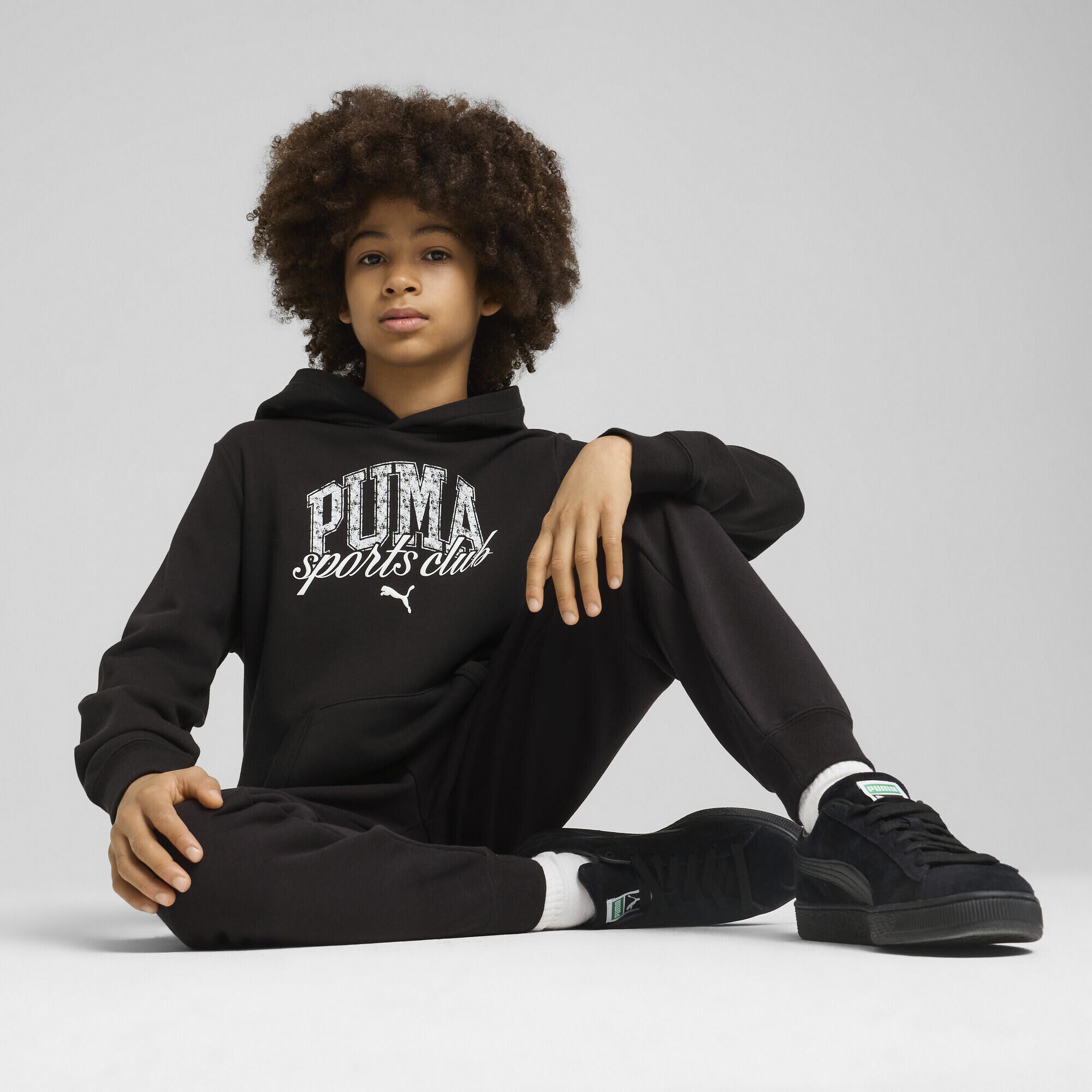 Felpa con cappuccio PUMA Class per ragazzi PUMA Black 4/7