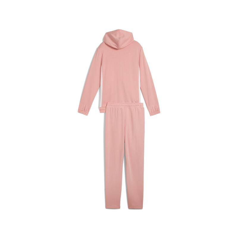 Dětský běžecký joggingový komplet s kapucí PUMA Pink Fruit