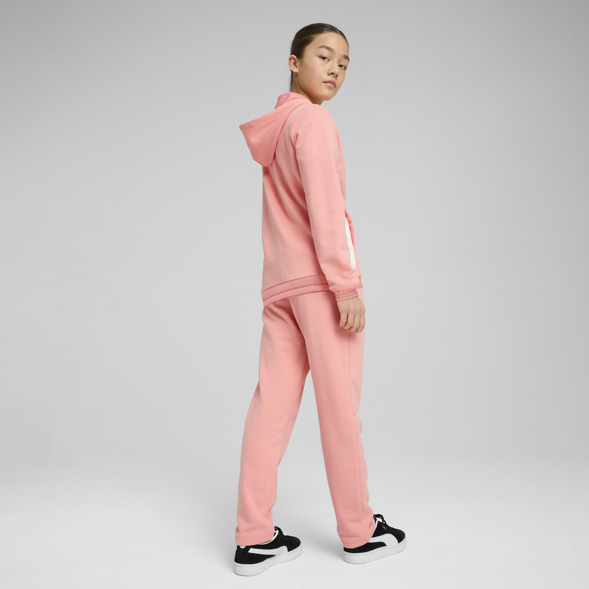 Chándal con capucha metalizado Niño PUMA Pink Fruit 3/7