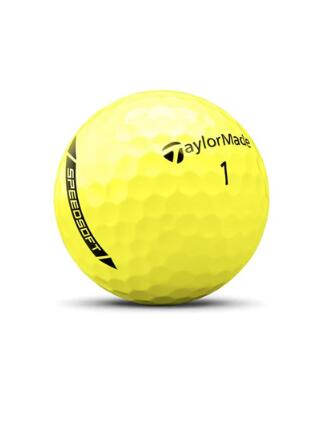 TaylorMade Speed Soft, palline da golf unisex, giallo 2/3
