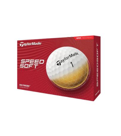 TAYLORMADE TaylorMade Speed Soft, palline da golf unisex, bianco