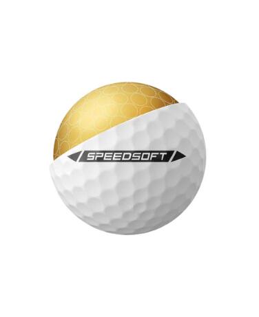 TaylorMade Speed Soft, palline da golf unisex, bianco 3/4