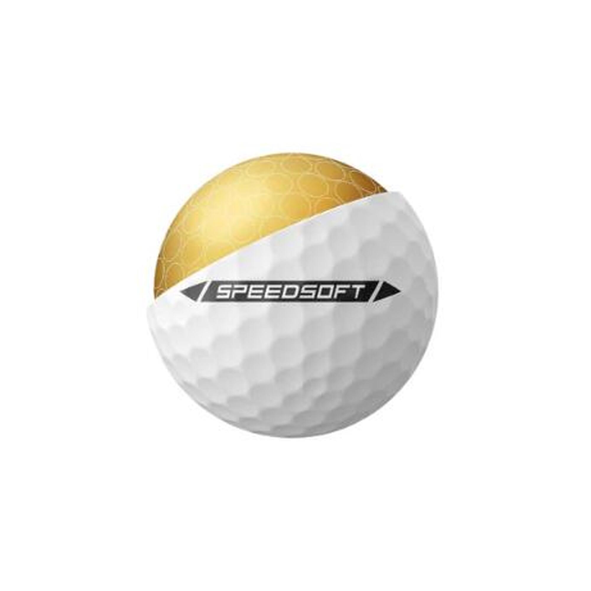 TaylorMade Speed Soft, balles de golf unisexes, blanches