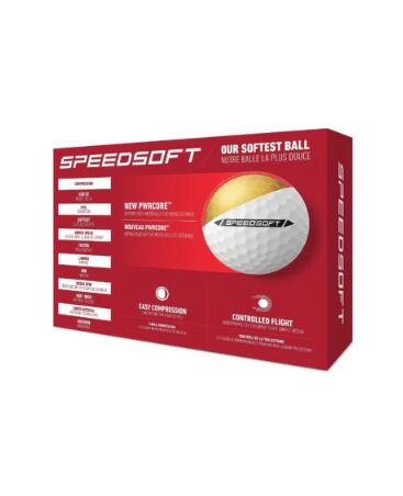 TaylorMade Speed Soft, palline da golf unisex, bianco 4/4