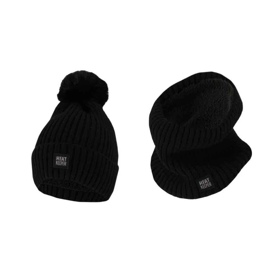 HEAT KEEPER Thermo-Set Damen – Mütze/Halswärmer – Marineblau – Einheitsgröße