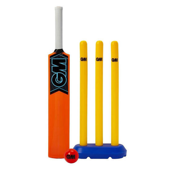 Kinder CricketSet "2020 Striker" Damen und Herren Orange/Gelb/Blau