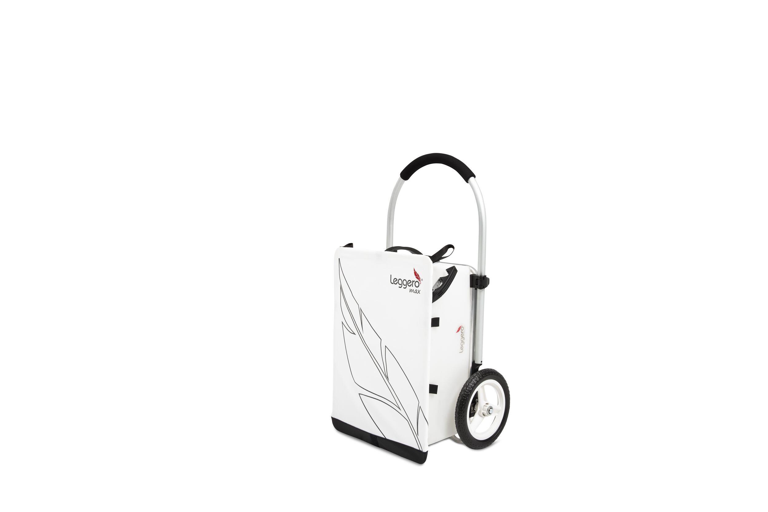 LEGGERO Leggero Fahrradanhänger Trolley Max - Einkaufswagen weiss/schwarz