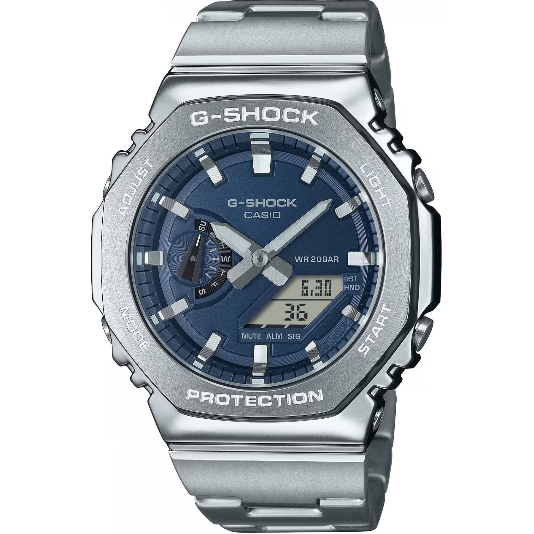 Relógio masculino casio g-shock oak g-steel petrol blue