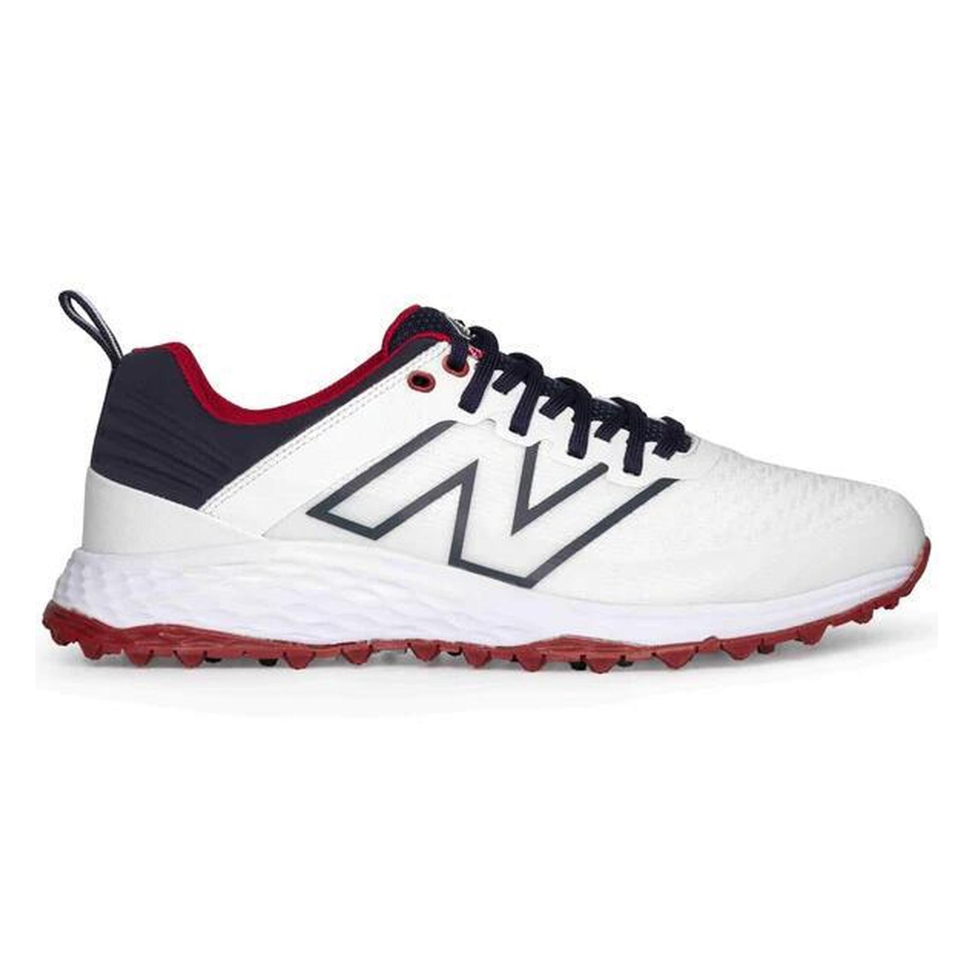 Sapatos de golfe para homem New Balance Fresh Foam Contend V2 2024, branco/navy