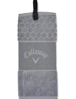 Callaway TW CG Tour Trifold - Asciugamano pieghevole nero