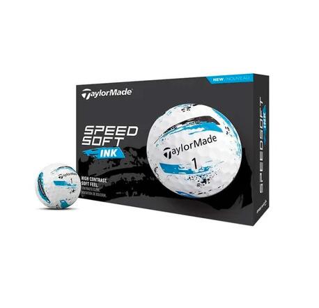 TAYLORMADE Taylormade SpeedSoft Ink Bolas de Golf, Azul