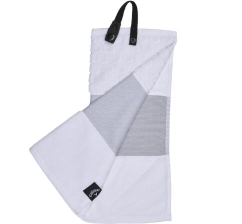 Callaway TW CG Tour Trifold - Toalla plegable, Blanco/Gris 2/2