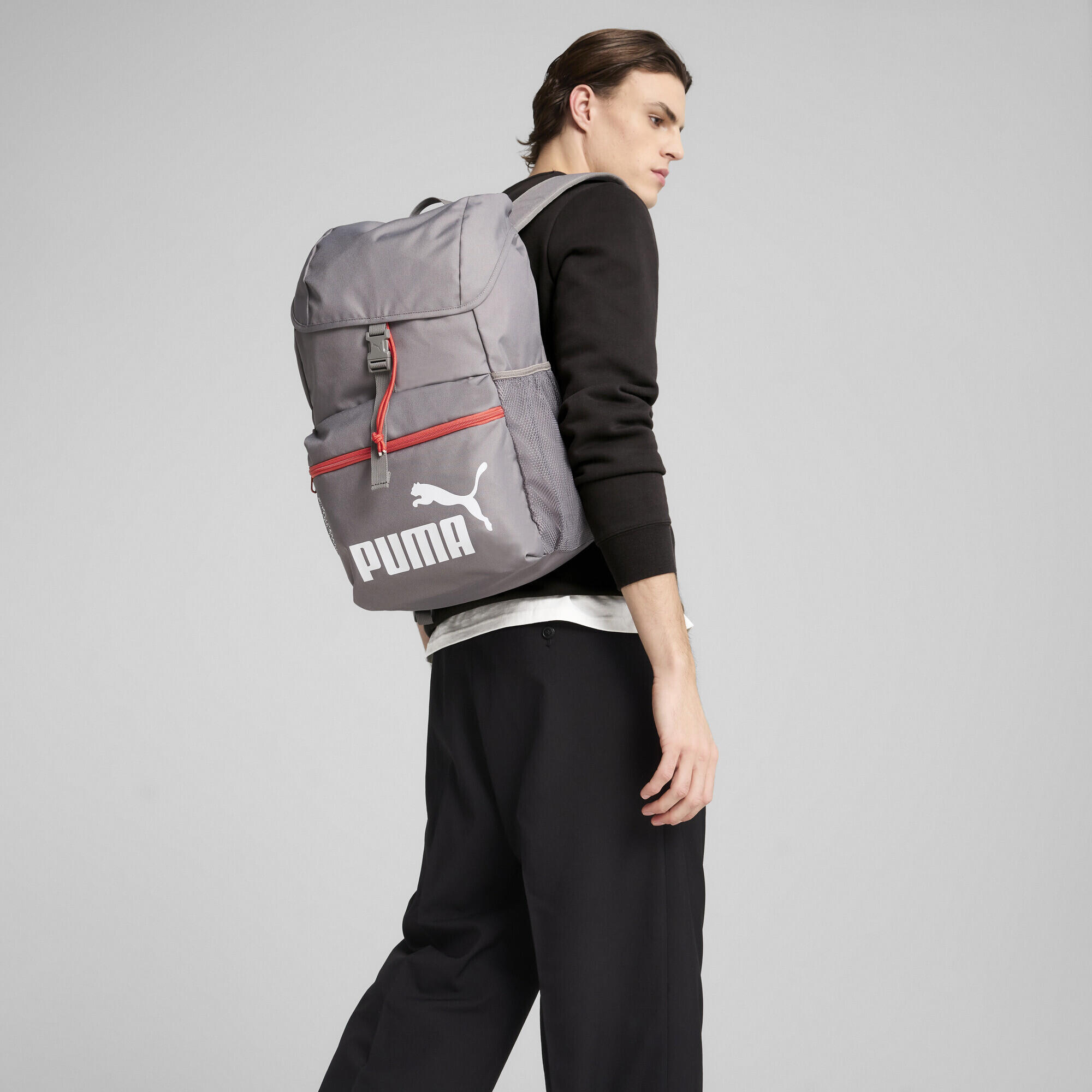PUMA PHASE rugzak met capuchon van 25 liter PUMA Cast Iron Gray 3/5