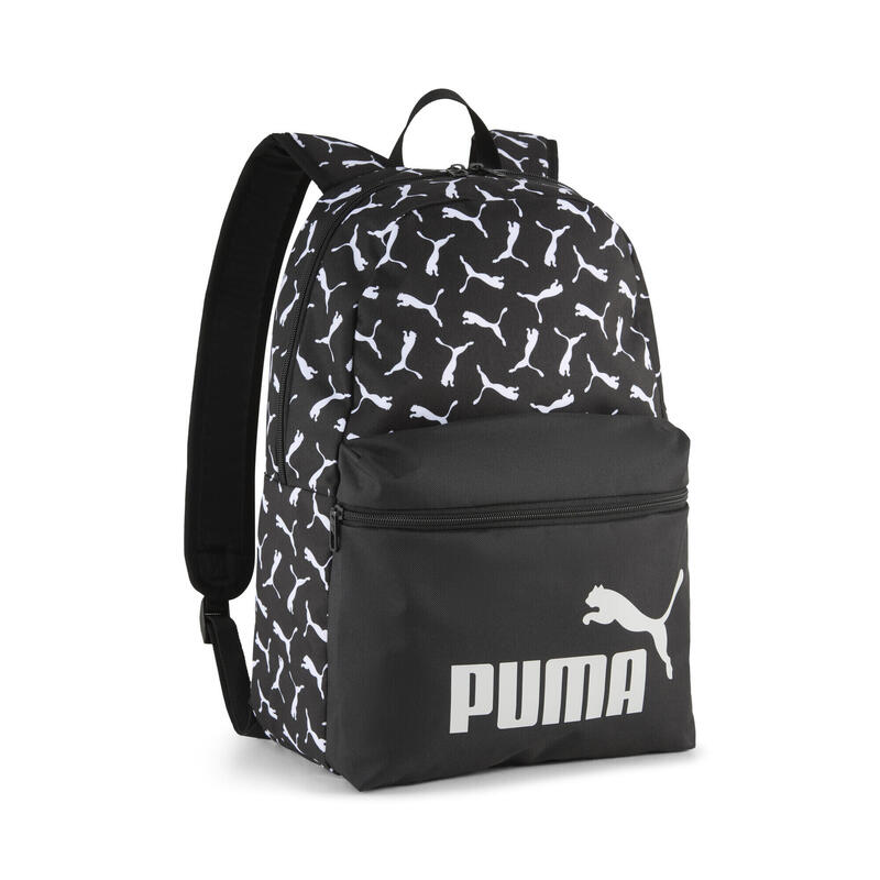 Sac à dos avec motif intégral PUMA Phase (22 L) PUMA Black Logo Aop