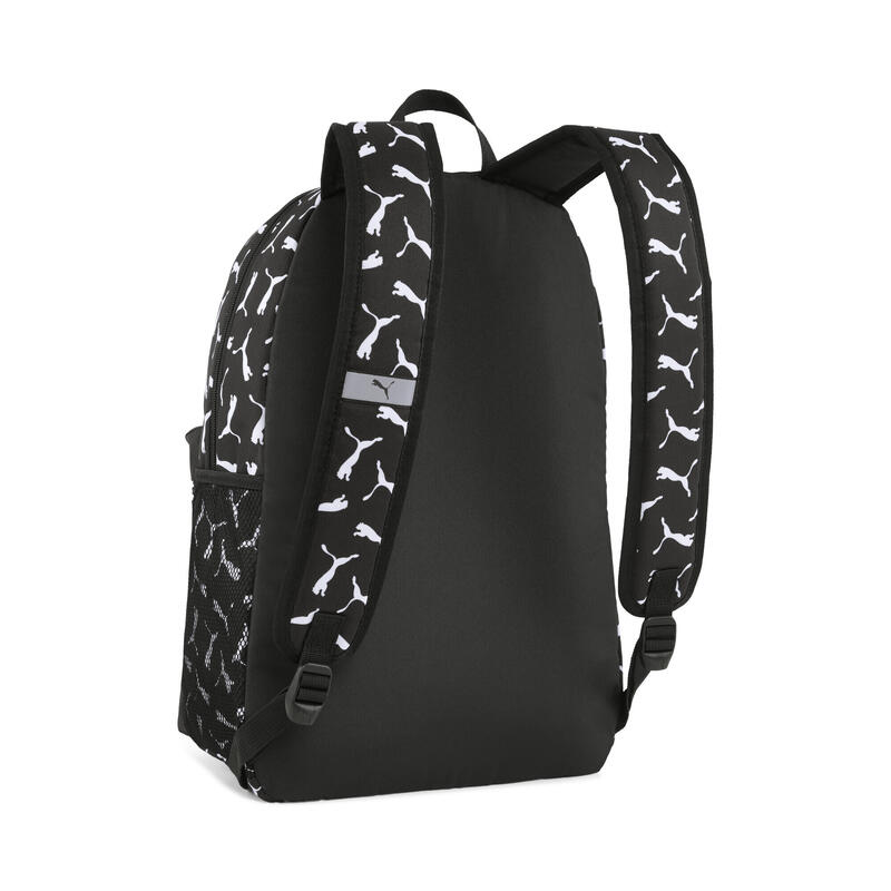 Sac à dos avec motif intégral PUMA Phase (22 L) PUMA Black Logo Aop