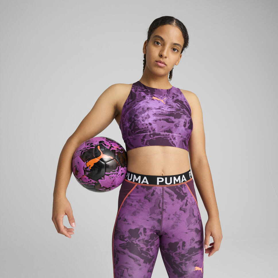 Damski stanik piłkarski Eversculpt IndividualBLAZE PUMA Midnight Plum Purple