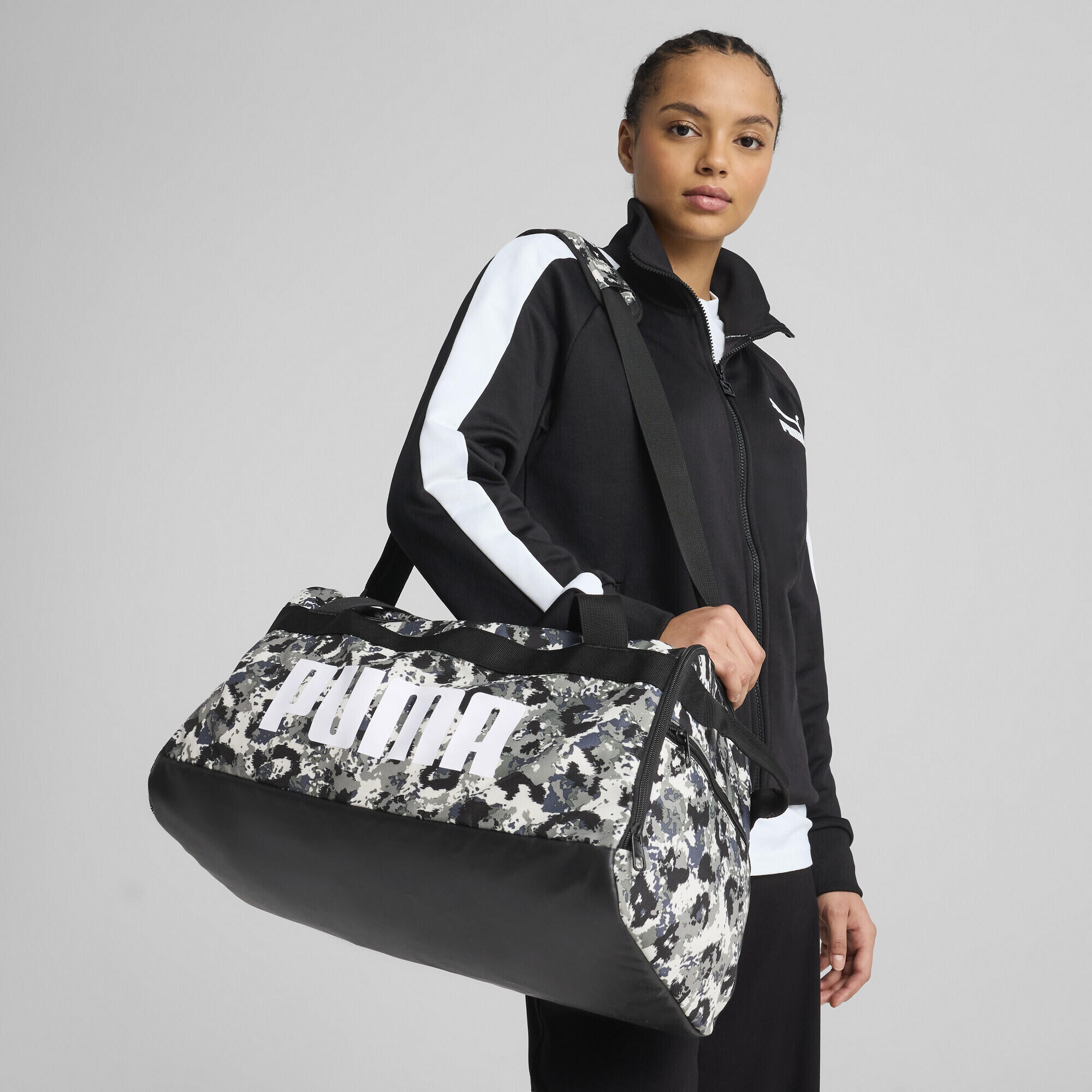 Petit sac de sport à motif intégral Challenger (35 L) PUMA Black Camouflage Aop 2/5