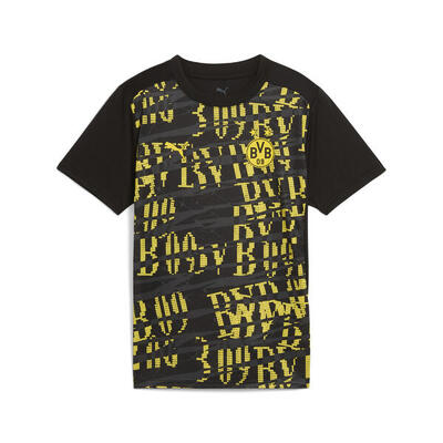 Maglia pre-partita Borussia Dortmund 24/25 per ragazzi PUMA Black Faster Yellow