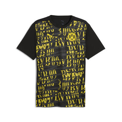 Maglia pre-partita Borussia Dortmund 24/25 da uomo PUMA Black Faster Yellow
