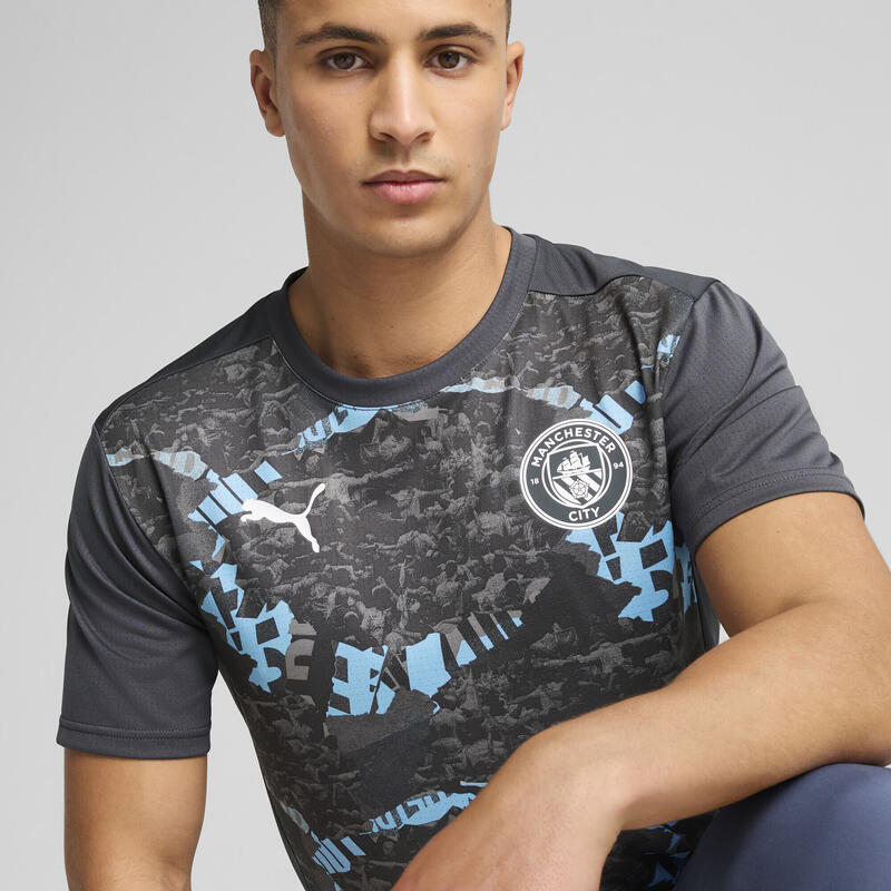 Męska koszulka przedmeczowa Manchester City PUMA Strong Gray Cool Light