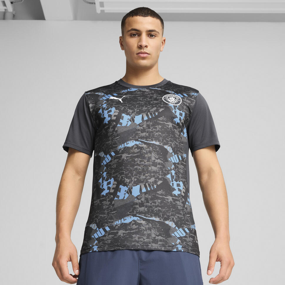 Męska koszulka przedmeczowa Manchester City PUMA Strong Gray Cool Light
