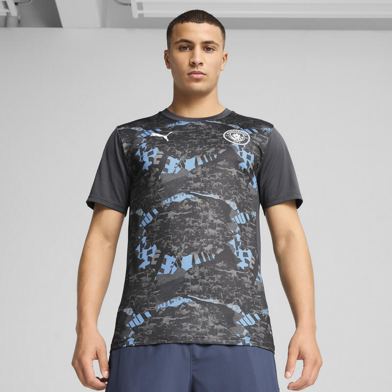 Męska koszulka przedmeczowa Manchester City PUMA Strong Gray Cool Light
