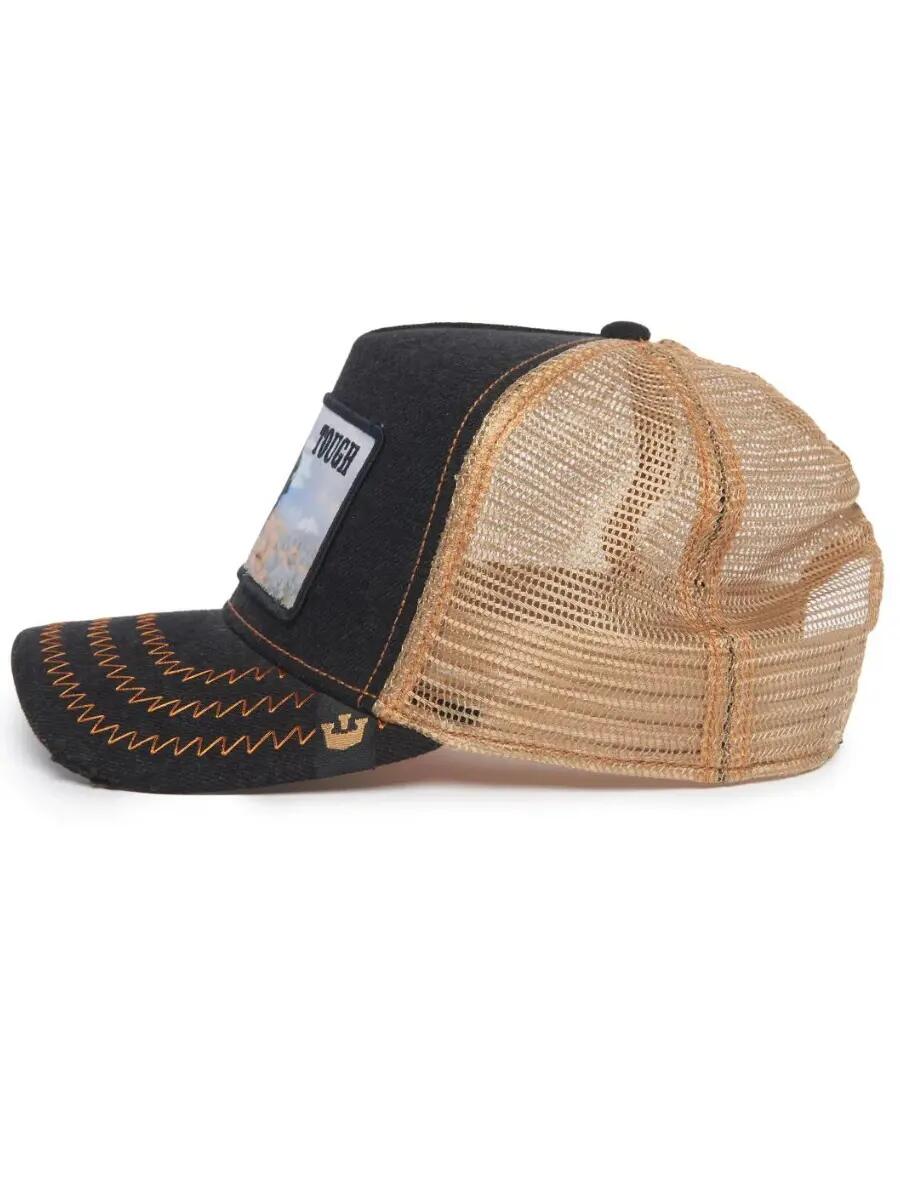 Boné - Monopatín - Unisex - Tough snapback ajustável - Black/Beige 3/6