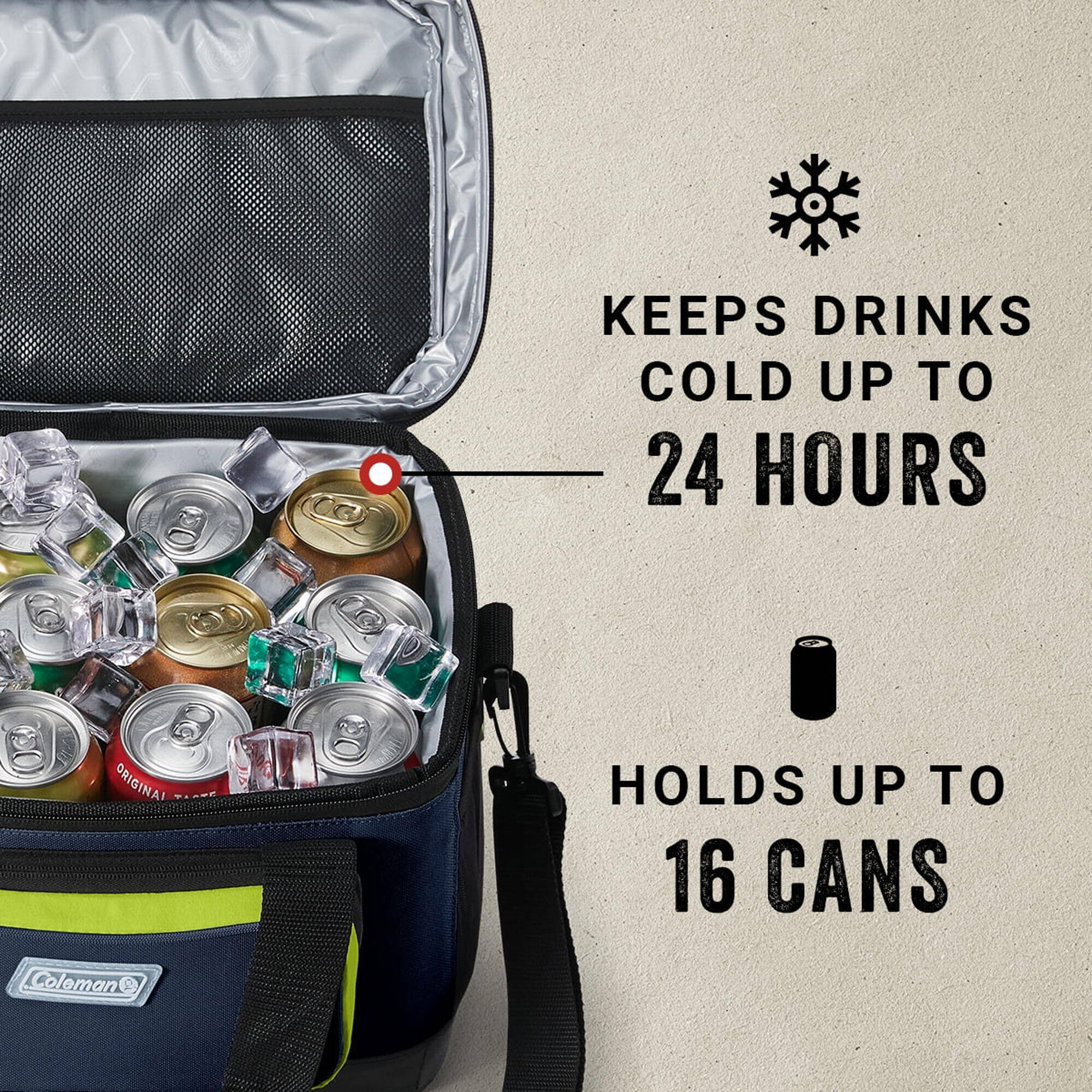 XPAND 16-Can Soft Cooler, Insulation up to 24 hours Insulated Cool bag -  2