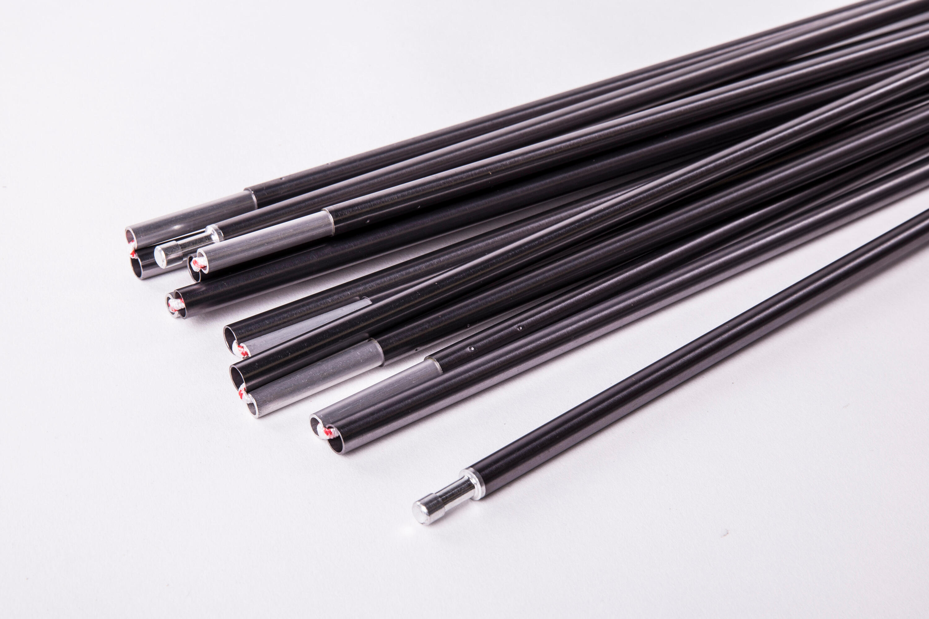 Bettzelt Moskitonetz - 200x90cm - Schwarz - Aluminiumstangen 4/5